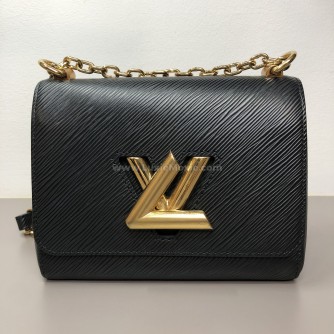 LOUIS VUITTON Twist PM Chain Bag in Black Epi Leather – GHW (Year 2020)