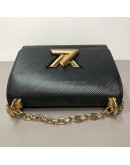 LOUIS VUITTON Twist PM Chain Bag in Black Epi Leather – GHW (Year 2020)
