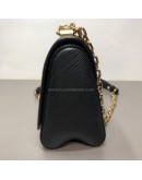 LOUIS VUITTON Twist PM Chain Bag in Black Epi Leather – GHW (Year 2020)