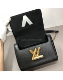 LOUIS VUITTON Twist PM Chain Bag in Black Epi Leather – GHW (Year 2020)