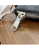 GUCCI Grey GG Supreme with Navy Reb Web Stripe Clutch Bag – SHW