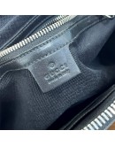 GUCCI Grey GG Supreme with Navy Reb Web Stripe Clutch Bag – SHW