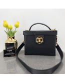 CHANEL Vintage Medium Vanity Case Handbag with Shoulder Strap - GHW