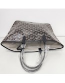 GOYARD Saint Louis PM Tote Bag in Black Goyardine Canvas with Detachable Pouch (Year 2026)