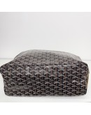 GOYARD Saint Louis PM Tote Bag in Black Goyardine Canvas with Detachable Pouch (Year 2026)