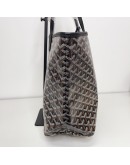 GOYARD Saint Louis PM Tote Bag in Black Goyardine Canvas with Detachable Pouch (Year 2026)