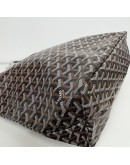 GOYARD Saint Louis PM Tote Bag in Black Goyardine Canvas with Detachable Pouch (Year 2026)