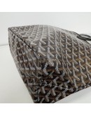 GOYARD Saint Louis PM Tote Bag in Black Goyardine Canvas with Detachable Pouch (Year 2026)