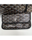 GOYARD Saint Louis PM Tote Bag in Black Goyardine Canvas with Detachable Pouch (Year 2026)