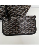 GOYARD Saint Louis PM Tote Bag in Black Goyardine Canvas with Detachable Pouch (Year 2026)