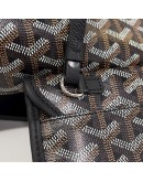 GOYARD Saint Louis PM Tote Bag in Black Goyardine Canvas with Detachable Pouch (Year 2026)