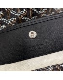 GOYARD Saint Louis PM Tote Bag in Black Goyardine Canvas with Detachable Pouch (Year 2026)