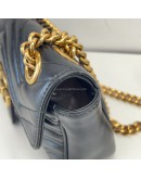 GUCCI GG Marmont Small Shoulder Bag in Black Lambskin – GHW