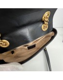 GUCCI GG Marmont Small Shoulder Bag in Black Lambskin – GHW