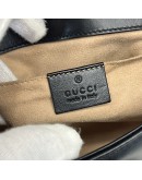 GUCCI GG Marmont Small Shoulder Bag in Black Lambskin – GHW