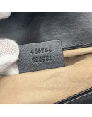 GUCCI GG Marmont Small Shoulder Bag in Black Lambskin – GHW
