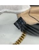 GUCCI GG Marmont Small Shoulder Bag in Black Lambskin – GHW