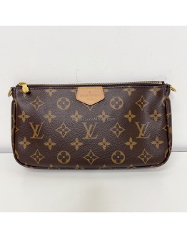 LOUIS VUITTON Monogram Multi Pochette Accessoires with Pink Shoulder Strap – GHW (Year 2020)