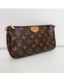 LOUIS VUITTON Monogram Multi Pochette Accessoires with Pink Shoulder Strap – GHW (Year 2020)