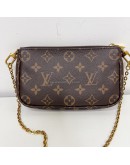 LOUIS VUITTON Monogram Multi Pochette Accessoires with Pink Shoulder Strap – GHW (Year 2020)