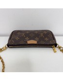 LOUIS VUITTON Monogram Multi Pochette Accessoires with Pink Shoulder Strap – GHW (Year 2020)