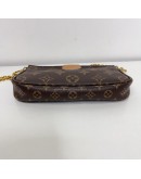 LOUIS VUITTON Monogram Multi Pochette Accessoires with Pink Shoulder Strap – GHW (Year 2020)