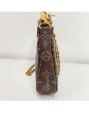 LOUIS VUITTON Monogram Multi Pochette Accessoires with Pink Shoulder Strap – GHW (Year 2020)