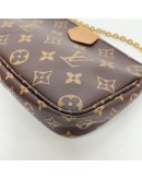 LOUIS VUITTON Monogram Multi Pochette Accessoires with Pink Shoulder Strap – GHW (Year 2020)