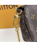LOUIS VUITTON Monogram Multi Pochette Accessoires with Pink Shoulder Strap – GHW (Year 2020)