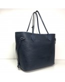 LOUIS VUITTON Neverfull MM Tote Bag with Pochette in Dark Blue Epi Leather – SHW (Year 2016)