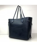 LOUIS VUITTON Neverfull MM Tote Bag with Pochette in Dark Blue Epi Leather – SHW (Year 2016)