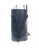 LOUIS VUITTON Neverfull MM Tote Bag with Pochette in Dark Blue Epi Leather – SHW (Year 2016)