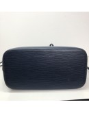 LOUIS VUITTON Neverfull MM Tote Bag with Pochette in Dark Blue Epi Leather – SHW (Year 2016)