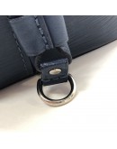 LOUIS VUITTON Neverfull MM Tote Bag with Pochette in Dark Blue Epi Leather – SHW (Year 2016)