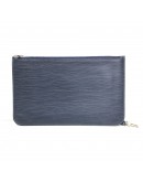 LOUIS VUITTON Neverfull MM Tote Bag with Pochette in Dark Blue Epi Leather – SHW (Year 2016)