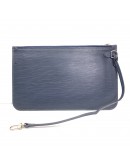 LOUIS VUITTON Neverfull MM Tote Bag with Pochette in Dark Blue Epi Leather – SHW (Year 2016)