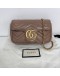GUCCI GG Marmont Mini Shoulder Bag in Beige Lambskin – GHW