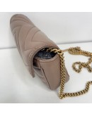 GUCCI GG Marmont Mini Shoulder Bag in Beige Lambskin – GHW
