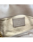GUCCI GG Marmont Mini Shoulder Bag in Beige Lambskin – GHW