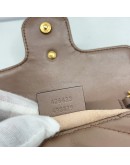 GUCCI GG Marmont Mini Shoulder Bag in Beige Lambskin – GHW