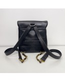 CHANEL Vintage CC Logo Backpack in Black Grained Calfskin – GHW