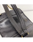 CHANEL Vintage CC Logo Backpack in Black Grained Calfskin – GHW