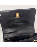 CHANEL Vintage CC Logo Backpack in Black Grained Calfskin – GHW
