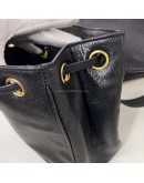 CHANEL Vintage CC Logo Backpack in Black Grained Calfskin – GHW