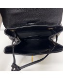 CHANEL Vintage CC Logo Backpack in Black Grained Calfskin – GHW