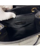 CHANEL Vintage CC Logo Backpack in Black Grained Calfskin – GHW
