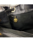 CHANEL Vintage CC Logo Backpack in Black Grained Calfskin – GHW