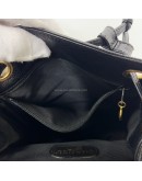 CHANEL Vintage CC Logo Backpack in Black Grained Calfskin – GHW