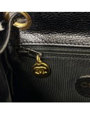 CHANEL Vintage CC Logo Backpack in Black Grained Calfskin – GHW