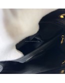 CHANEL Vintage CC Logo Backpack in Black Grained Calfskin – GHW